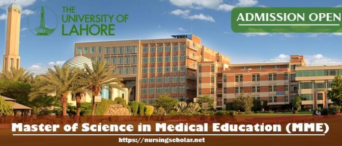 Master of Science in Medical Education MME Admission Open 2017
