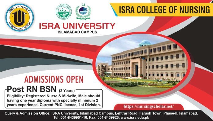 Isra School of Nursing Admissions 2021