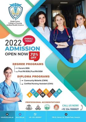 Bright Future College of Nursing and Allied Health Science Admission 2022