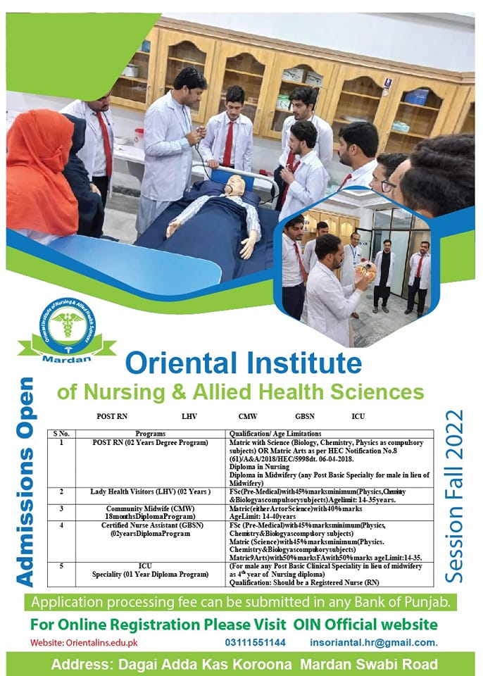 Oriental Institute of Nursing and Allied Health Sciences