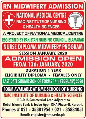 Admissions Open in NMC Institute of Nursing