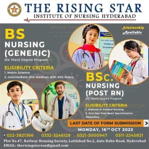 Admission Open in The Rising Star Institute of Nursing Hyderabad