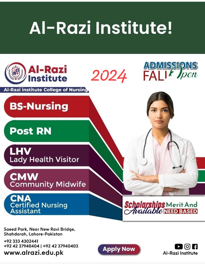 Al-Razi College of Nursing Peshawar 2024