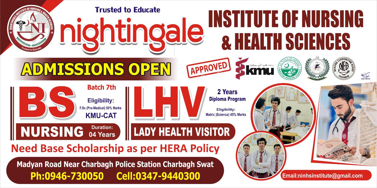 Nightingale Institute of Nursing & Health Sciences Swat 2025